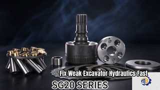 SG20 Hydraulic Pump Repair Kit Cylinder Block Valve Plate Piston Shoes Excavator Aftermarket Replace