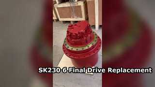 SK230-6 Excavator Travel Motor OEM Hydraulic Travel Motors Reduction Final Drive Assy
